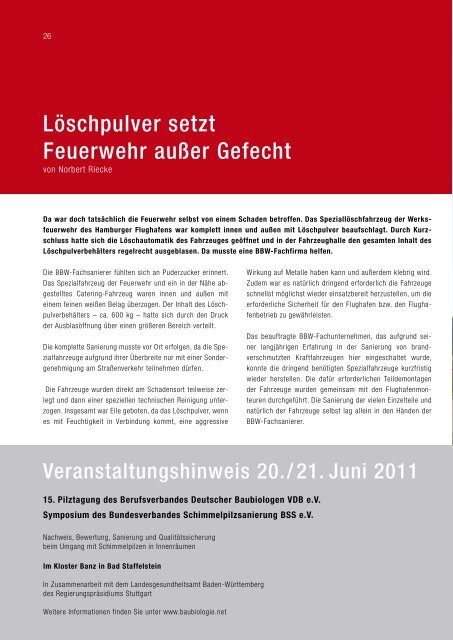 BBW - NACHRICHTEN - Ralf Liesner Bautrocknung GmbH & Co. KG