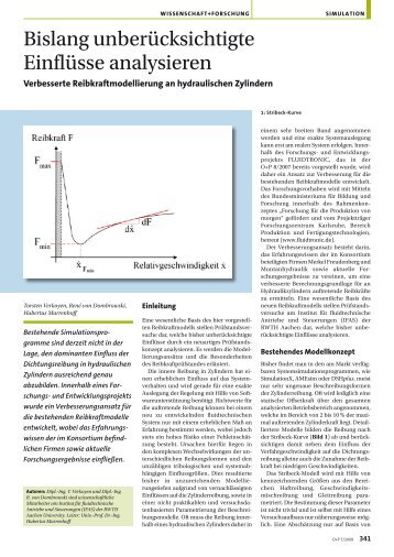 Bislang unberücksichtigte Einflüsse analysieren - Fluidtronic