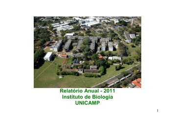 Relatório Anual - 2011 Instituto de Biologia UNICAMP