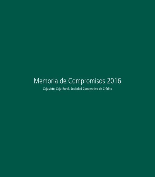 Memoria de Compromisos 2016