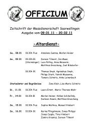 OFFICIUM - Messdienerschaft Saarwellingen