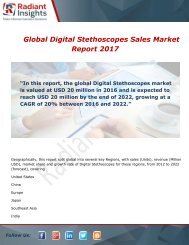 Global Digital Stethoscopes Sales Market Growth, Analysis and Forecast Report To 2017