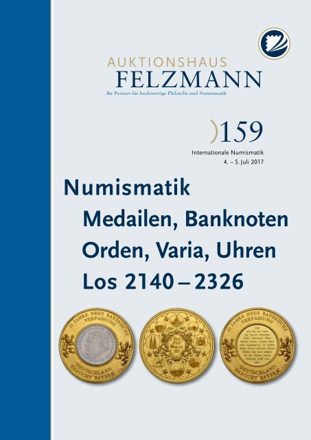 Auktion159-07-Numismatik-MedaillenGeldscheineOrden