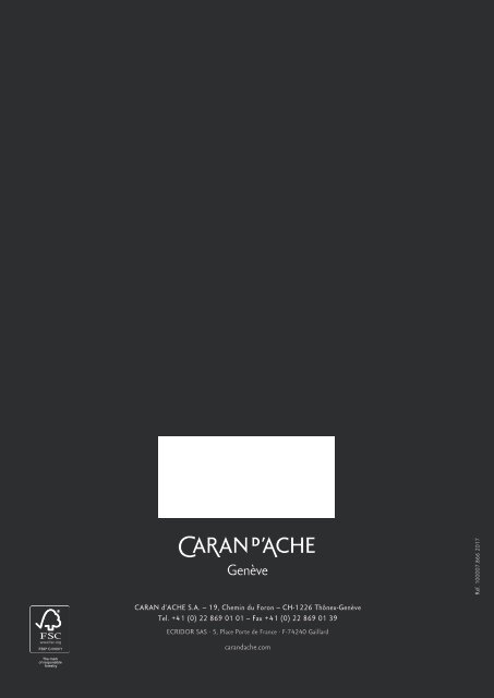 Caran d'Ache Katalog 2017