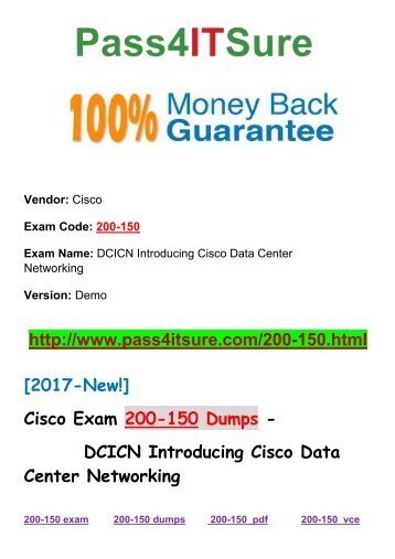 New Pass4itsure Cisco 200-150 Dumps PDF