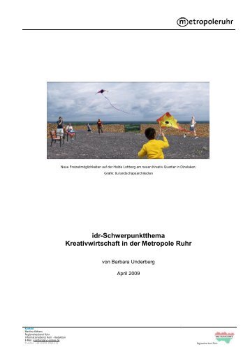 idr-Schwerpunktthema Kreativwirtschaft in der Metropole Ruhr