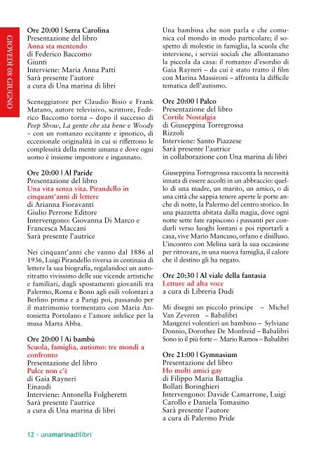 programma una marina WEB