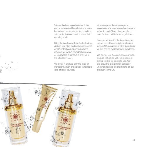 AMRA Skincare Brochure