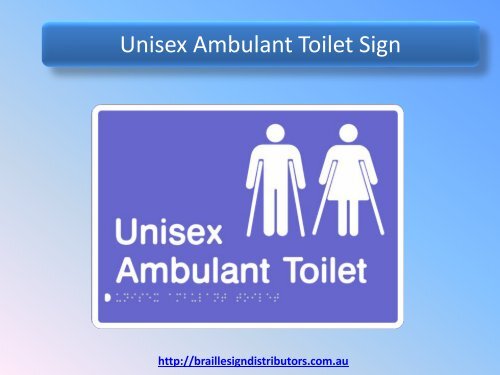 Unisex Ambulant Toilet Sign