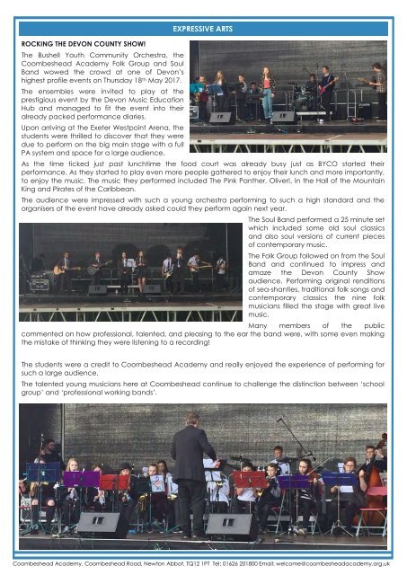 Coombeshead Academy Newsletter - Issue 61
