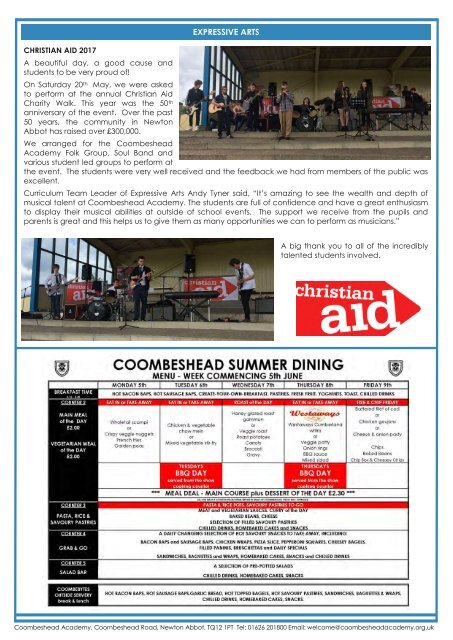 Coombeshead Academy Newsletter - Issue 61