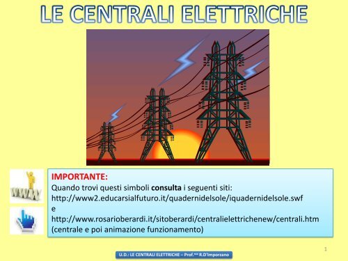 UD: LE CENTRALI ELETTRICHE - La Profe di Tecnologia