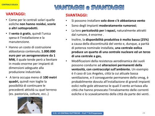 UD: LE CENTRALI ELETTRICHE - La Profe di Tecnologia