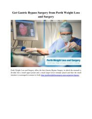 Get Gastric Bypass Surgery from Perth Weight Loss and Surgery