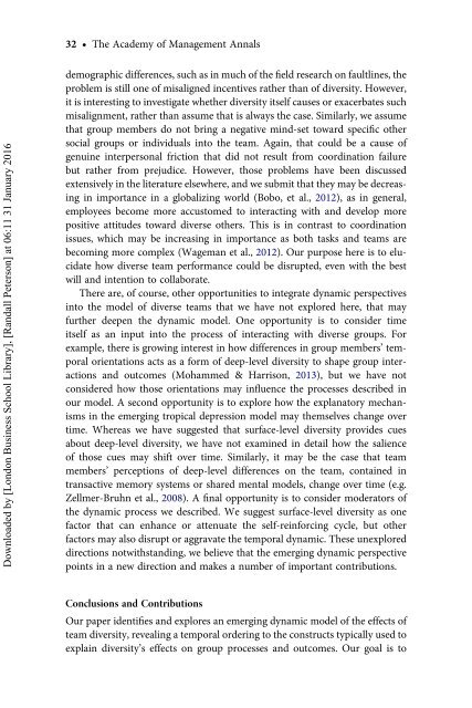 A Dynamic Perspective on Diverse Teams: Moving From The Dual Process Model to A Dynamic Coordination-Based Model of Diverse Team Performance - Kannan Srikanth, Sarah Harvey & Randall Peterson