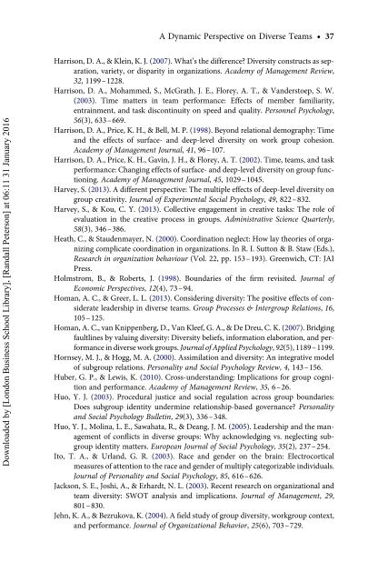 A Dynamic Perspective on Diverse Teams: Moving From The Dual Process Model to A Dynamic Coordination-Based Model of Diverse Team Performance - Kannan Srikanth, Sarah Harvey & Randall Peterson