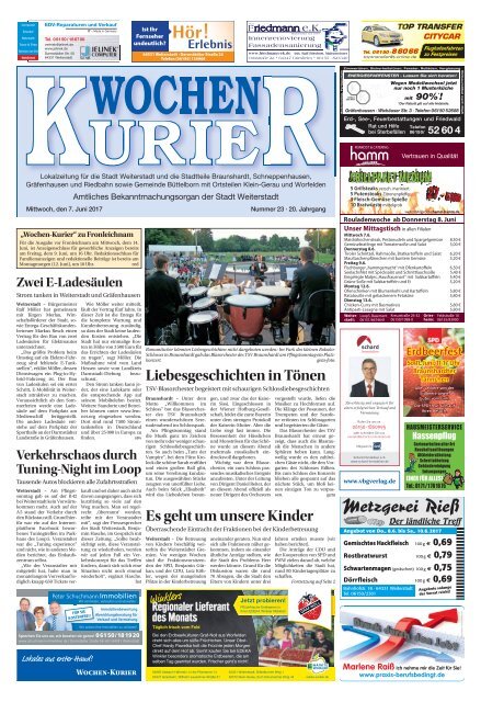 Wochen-Kurier 23/2017 - Lokalzeitung für Weiterstadt und Büttelborn