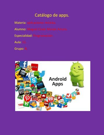 Catálogo de apps