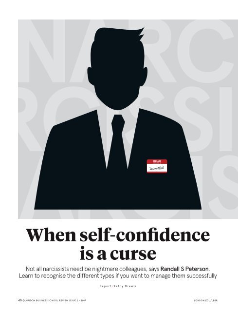 When self-confidence is a curse
