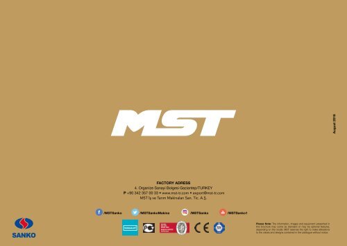 MST 6 SERIES CATALOGUE