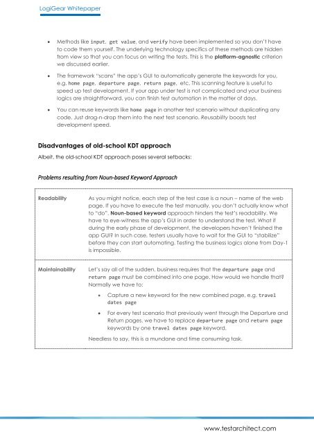 The Evolution of Keyword Driven Testing