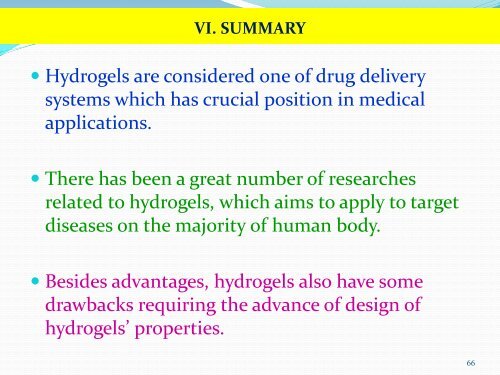 Báo cáo khoa học: Hydrogels as Drug Delivery Systems (Hệ dẫn truyền thuốc Hydogels)