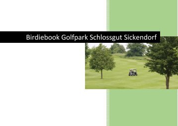 Birdiebook Golfpark Schloß Sickendorf neu