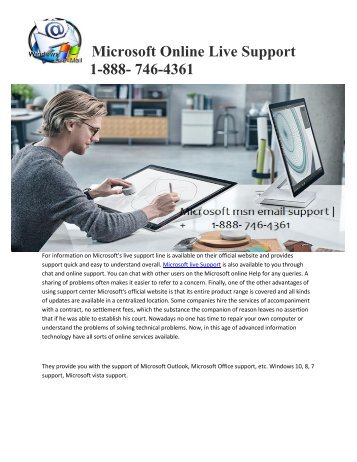 Microsoft live support +1-888- 746-4361