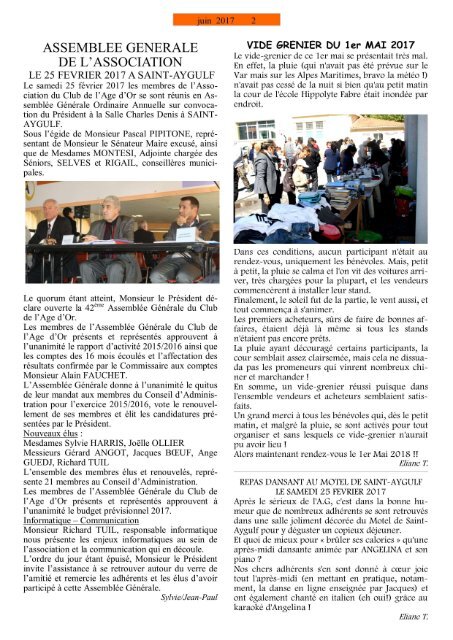 Bulletin Juin 2017