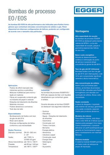 Bombas de processo EO/EOS