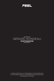 Portfolio Gérard Rondeau / supplément Peel 12