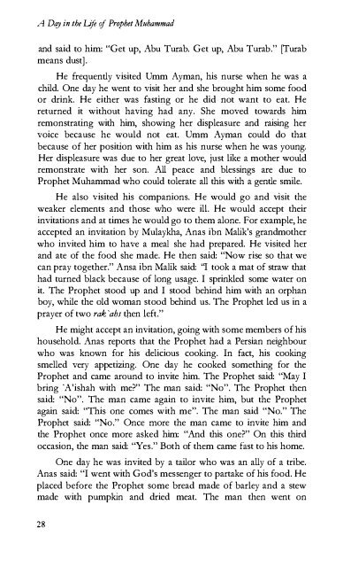 A Day in The Life of Prophet Muhammad (pbuh) by Abd a-Wahhab b. Nasir al-Turayri