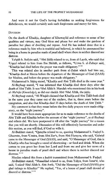 The life of the Prophet Muhammad - Ibn Kathir - volume 2 of 4