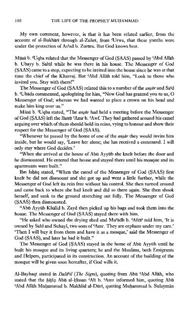 The life of the Prophet Muhammad - Ibn Kathir - volume 2 of 4