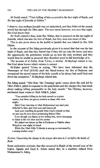 The life of the Prophet Muhammad - Ibn Kathir - volume 2 of 4