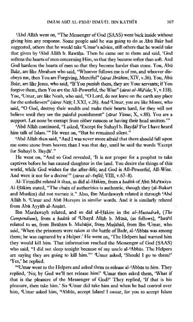 The life of the Prophet Muhammad - Ibn Kathir - volume 2 of 4