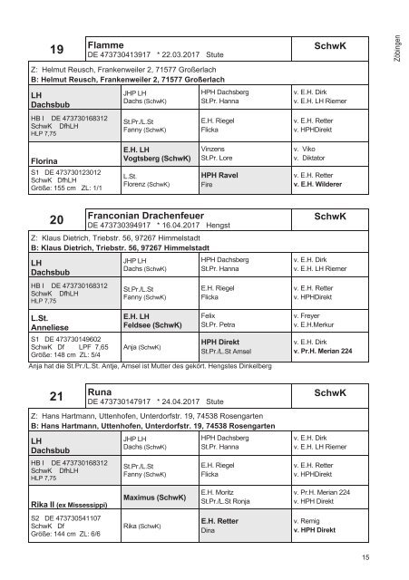 Fohlenschaukatalog Kleinpferde & Kaltblut 1/2017