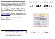 25. Mai 2012 - Rudolf-Steiner-Schule Siegen Freie Waldorfschule