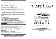 Frühlingsmusikcafé - Rudolf-Steiner-Schule Siegen Freie ...