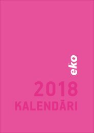 Kalendāri 2018 BALTA eko