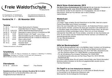 Rundbrief Nr. 7 - 2012.pdf - Freie Waldorfschule Hildesheim