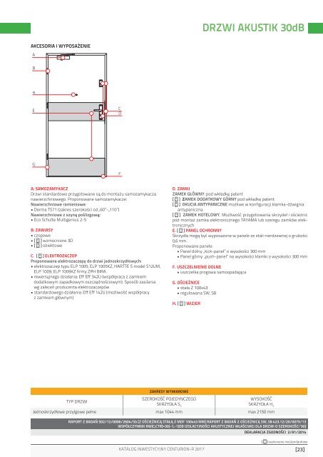 Katalog Inwestycyjny Drzwi Centurion ed3