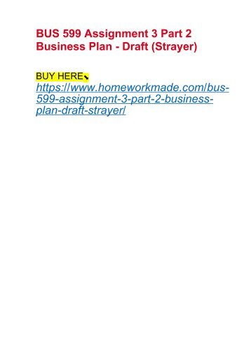 strayer bus 521 assignment 1 business plan part i business vision