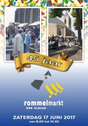 Rommelmarkt Magazine Oud Alblas 2017