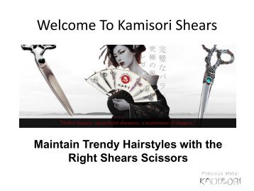 Maintain Trendy Hairstyles with the Right Shears Scissors