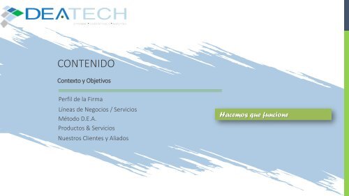 Presentación Corporativa DeaTech