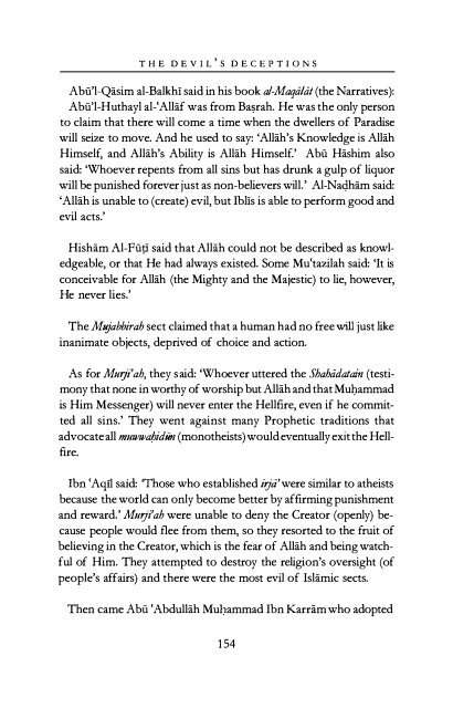 The Devils Deception by Imam Ibn AL-Jawzi