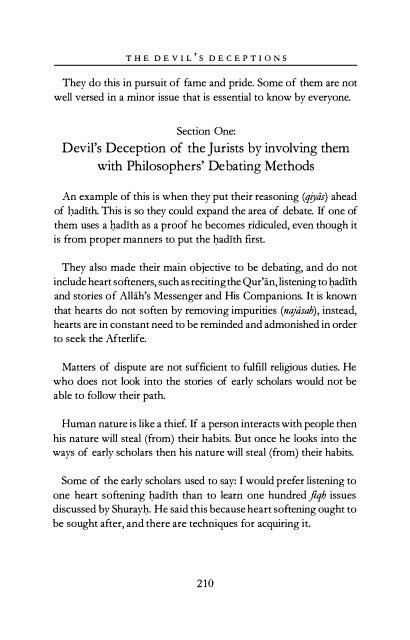 The Devils Deception by Imam Ibn AL-Jawzi