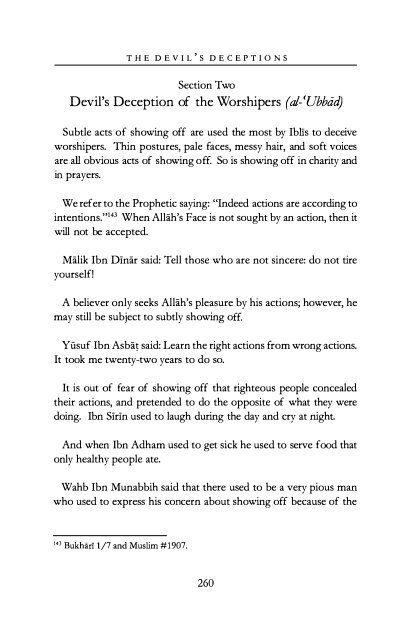 The Devils Deception by Imam Ibn AL-Jawzi