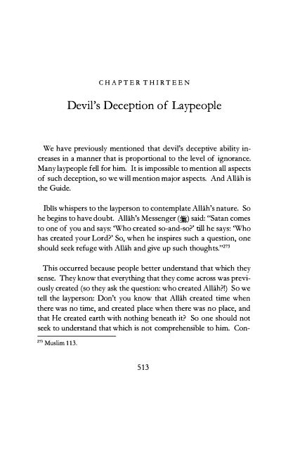 The Devils Deception by Imam Ibn AL-Jawzi